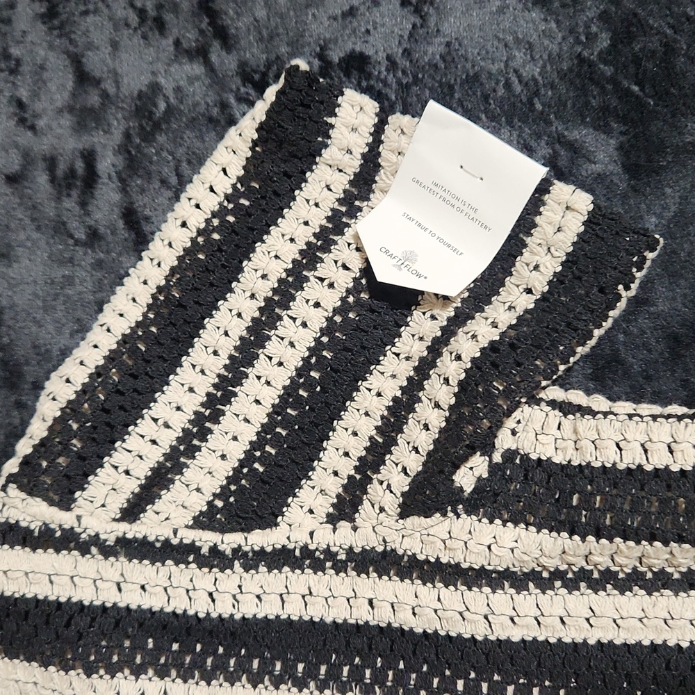 Craft Kids Black and White Striped Button Down Shirt - Picture 4 of 6